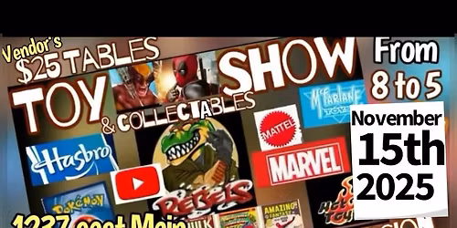\u201cTOY SHOW\u201d Springfield Ohio 11\/15\/