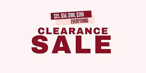 Black Friday Weekend Clearance Sale