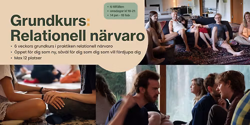 Grundkurs i relationell n\u00e4rvaro (14 jan-18 feb)