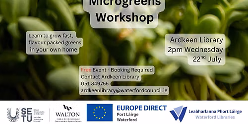 Microgreens Workshop at Ardkeen Library