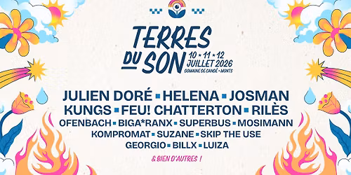 Festival Terres du Son - 10, 11 & 12 Juillet 2026
