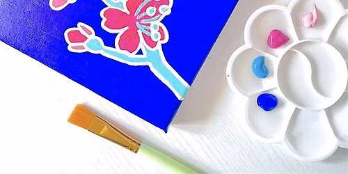 Floral Pop Art Paint n' Sip