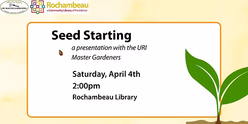 Seed Starting w\/ the URI Master Gardeners