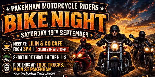 Pakenham Bike Night 19th Sept