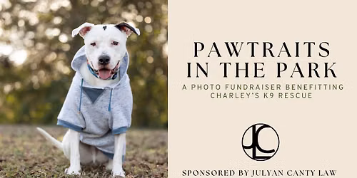 Pawtraits In The Park | A Photo Fundraiser Benefitting Charley's K9 Rescue