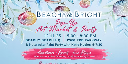 Beachy & Bright Pop-Up Art Market & Party