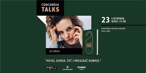 Jo Jurga, "Hotel Ziemia. \u017by\u0107 i mieszka\u0107 dobrze."- spotkanie autorskie