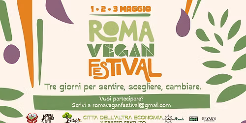 ROMA VEGAN FESTIVAL 2026 @ Citt\u00e0 dell'Altra Economia