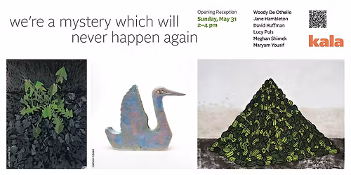 Opening Reception - We\u2019re a Mystery Which Will Never Happen Again