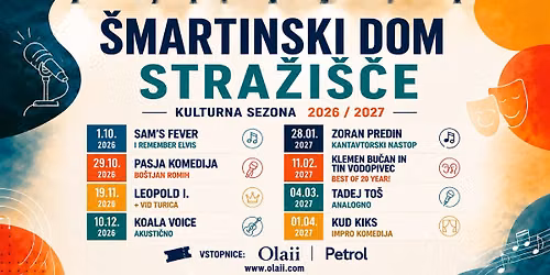 PROGRAM KULTURNE SEZONE 2026\/2027 | \u0160martinski dom |