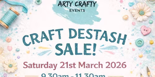 Craft Destash Sale - Crafters selling their unwanted craft supplies