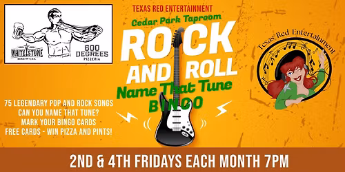 Whitestone Brewery Cedar Park presents 2nd & 4th Friday  Name That Tune Bingo  @7pm 