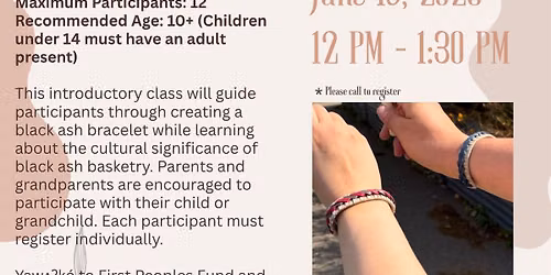 (SRP Registration Required) *Black Ash Basket Class with Rae