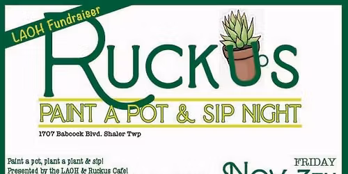 Paint a Pot, Plant & Sip night