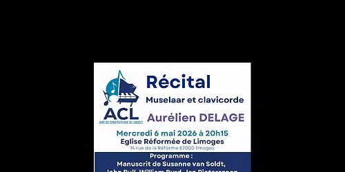 R\u00e9cital Muselaar et clavicorde, par Aur\u00e9lien Delage