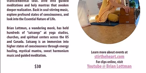 AWAKENING THE CHAKRAS, REPAIRING THE AURA with wandering monk, Brian Lottman