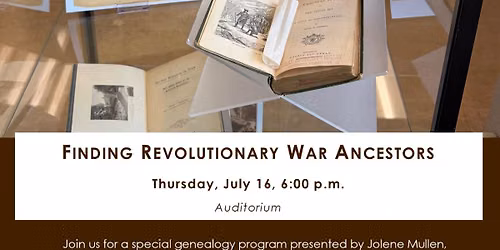 Finding Revolutionary War Ancestors