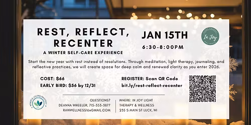 Rest, Reflect, Recenter: A Winter Self-Care Experience