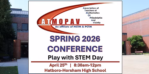 ATMOPAV 2026 Spring Conference: Play with STEM Day