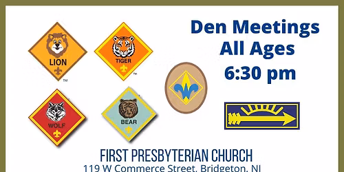 Den Meetings- New Scouts Welcome!