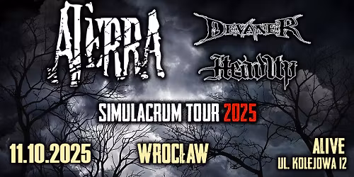 Simulacrum Tour 2025: ATERRA, HeadUp, Devaner