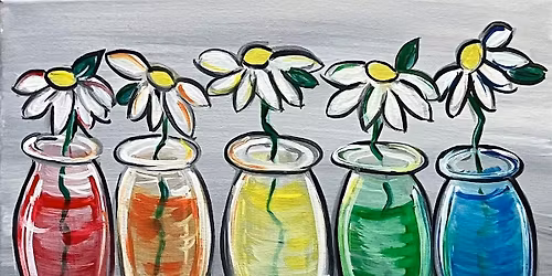 Happy Mother's Day Paint and sip "Rainbow Daisies"