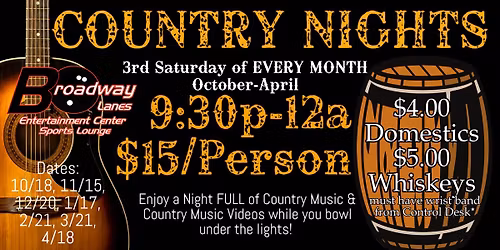 Monthly Country Night
