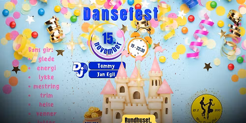 Dansefest l\u00f8rdag 15. November