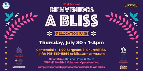 21st Annual Bienvenidos a Bliss Relocation Fair