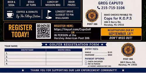 Cops for K.O.P.S Ofc. Mike Henry Jr Golf Tournament