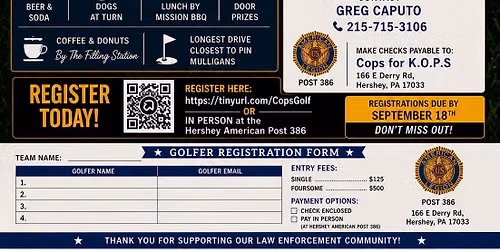 Cops for K.O.P.S Ofc. Mike Henry Jr Golf Tournament