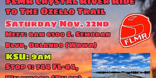 FLMR Crystal River Ride to the Ozello Trail