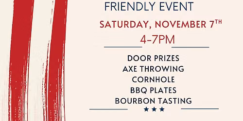 Veteran's Day BBQ, Brews, and Bourbon