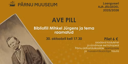 Loengusari "Aja j\u00e4lgedel": k\u00fclas on Ave Pill