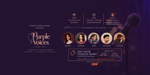 Purple Voices Vol. 02  |  Poetry Show