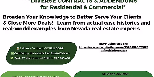 Diverse Contracts & Addendums for Residential & Commercial