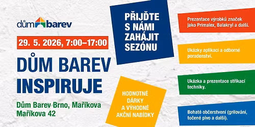 D\u016fm barev Inspiruje \u2013 na\u017eivo v Brn\u011b