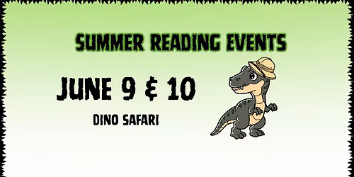 Summer Reading Activity - Dino Safari