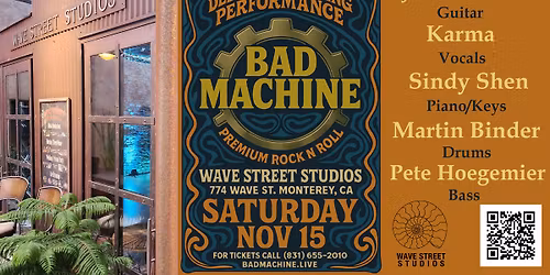 Bad Machine Live at Wave Street Studios