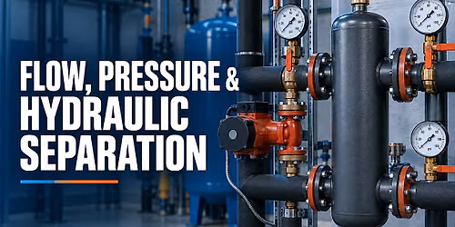 Flow, Pressure & Hydraulic Separation