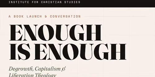 Book Launch: Enough Is Enough