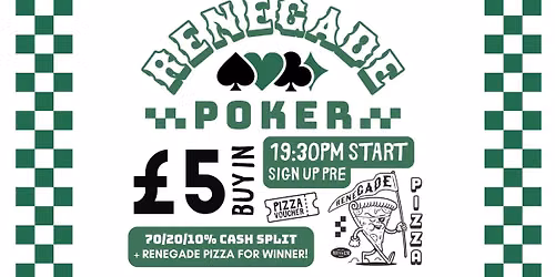 Renegade Poker Night! - 1st Wednesday of the Month
