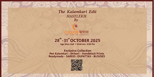 Kalamkari Edit Hastlekh By Cocoon Kapas (28th, 29th, 30th & 31st October 2025)