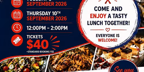 Lunch Buffet Experience - Tuesday, September 8, 2026 (Training event)