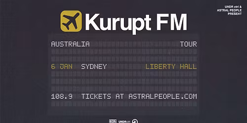 KURUPT FM | SYDNEY | LIBERTY HALL