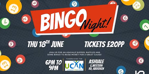 KR Bingo Night in aid of UCAN Aberdeen