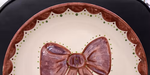 Watercolor Bow Plate