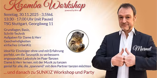 Kizomba \/ UrbanKiz Bootcamp Sonntag Mittag 3,5h