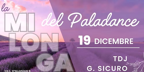 La milonga del Paladance RE!