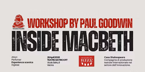 Workshop \u201cInside Macbeth\u201d a Verona